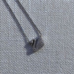 Swarovski Logo Swan Necklace NWOT